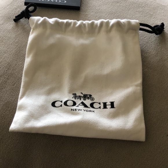 NWT Coach Brand logo C stud earrings -2 pairs pouch authentication card included - Picture 8 of 12